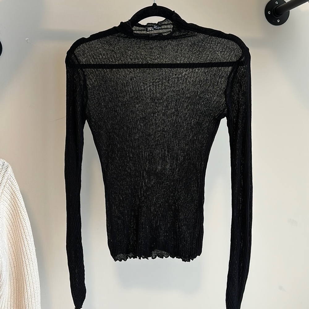 Sheer Zara top